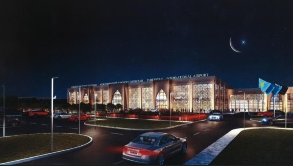 В городе Туркестан ведется активное строительство международного аэропорта