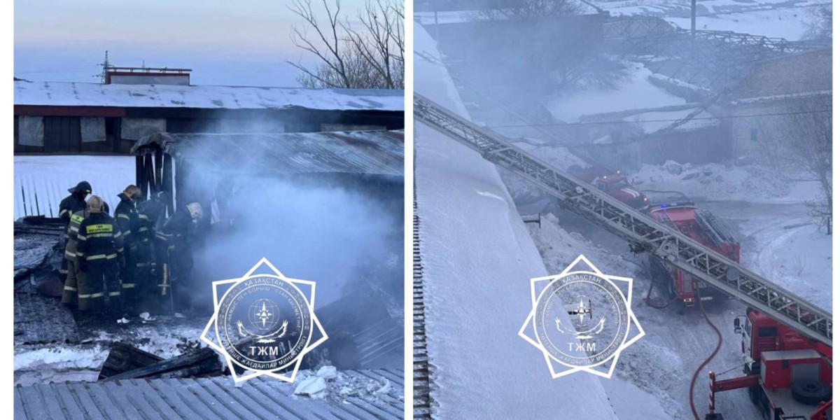 Произошел пожар на заводе в Караганде