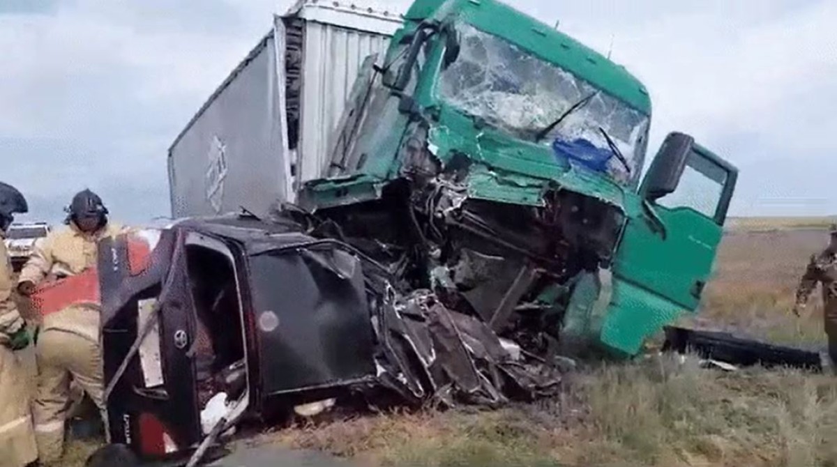 В страшной аварии погибли много людей... (+ВИДЕО)