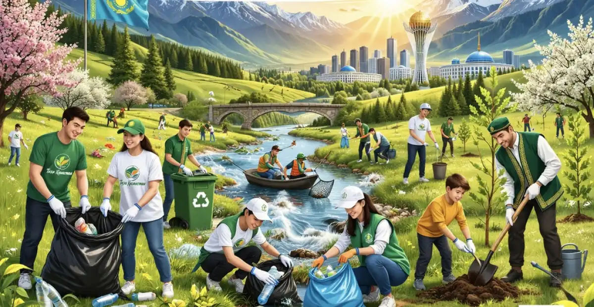 Эко-акции Наурыза: делаем Казахстан чище вместе