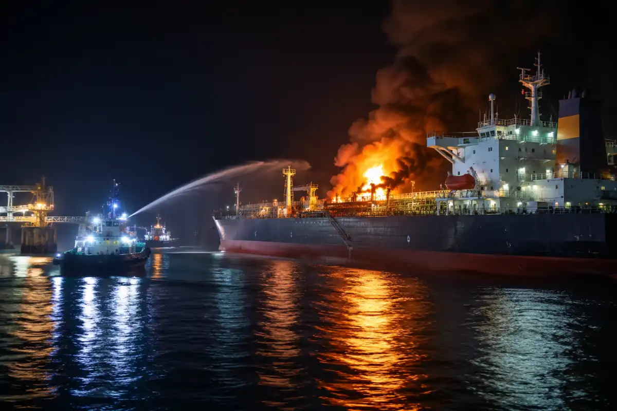 Минэнерго: при атаке на танкеры КТК пострадавших и разлива нефти не произошло