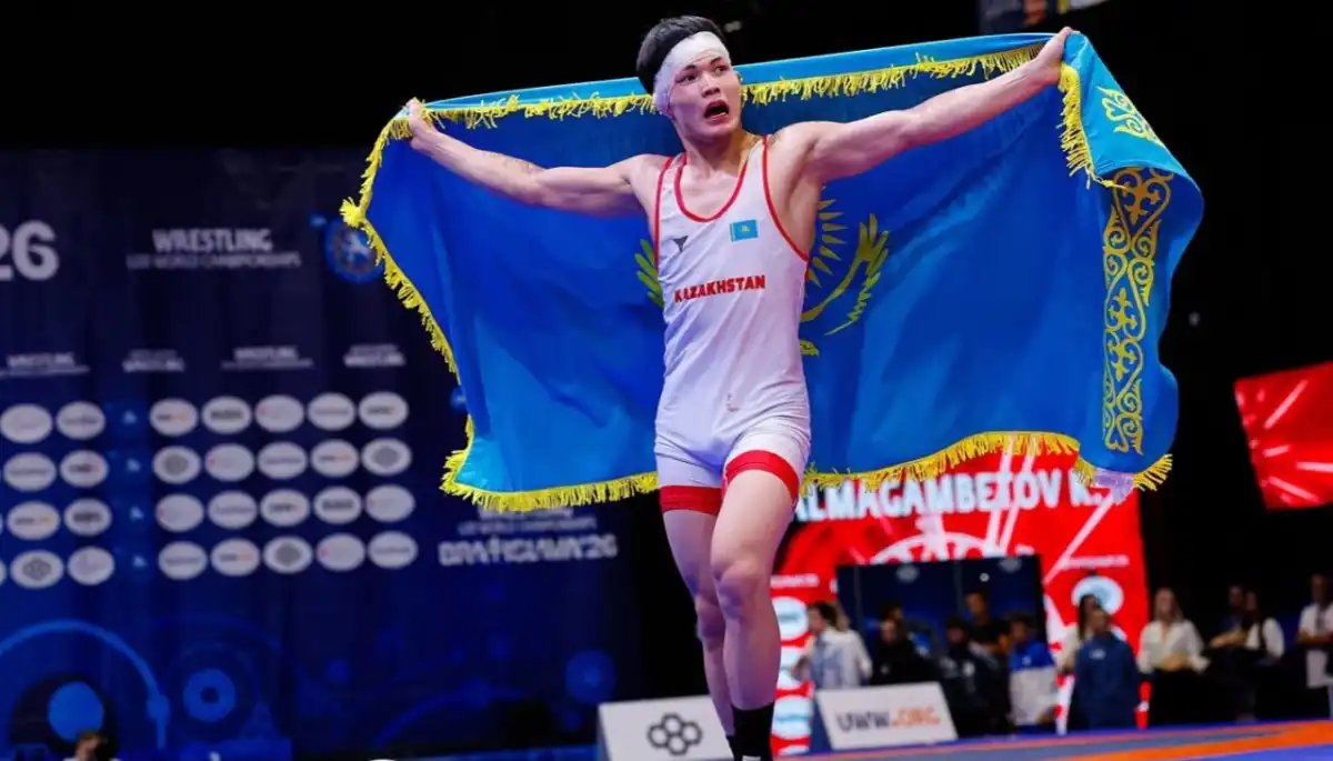 Казыбек Калмагамбетов стал чемпионом мира U20 по греко-римской борьбе