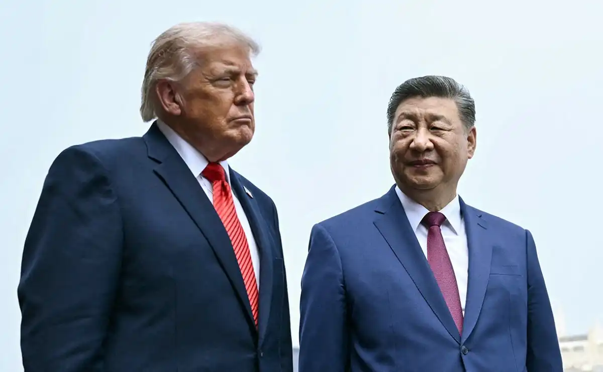 ⁠Необычный жест Трампа: он лично встретил Си Цзиньпина